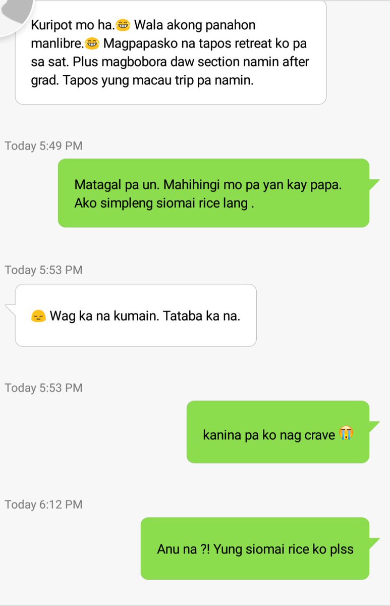 Yinstagram's tweet photo. Yung crave na crave ka sa Siomai with quail eggs tapos hulog nang langit yung kapatid mo. Kasi ililibre ka niya hehehehe ✌😂 https://t.co/psRuN1mHow