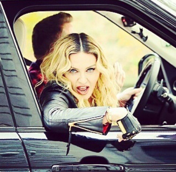 Madonna Scrapbook on Twitter "Madonna filming karaoke car crash