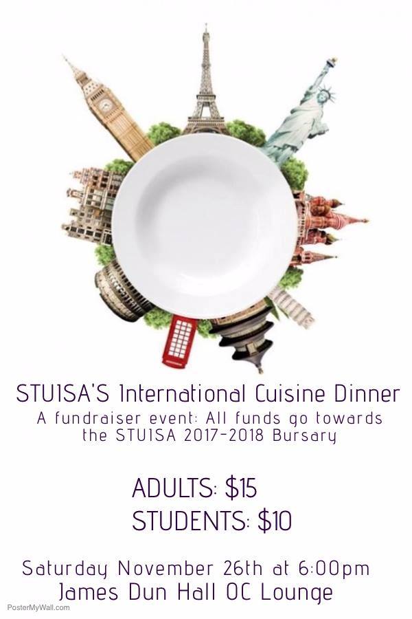 StThomasU's tweet photo. Please join @STUISA for their annual international cuisine dinner! Info: https://t.co/sNEgLLSvLj #StThomasU https://t.co/CMrj4TkD5e
