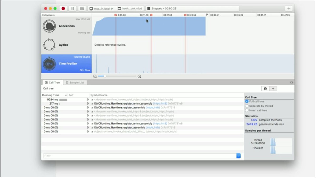 dstarnesonx's tweet image. Profiling a #Xamarin application with #VSforMac via @JamesMontemagno #MSFTConnect