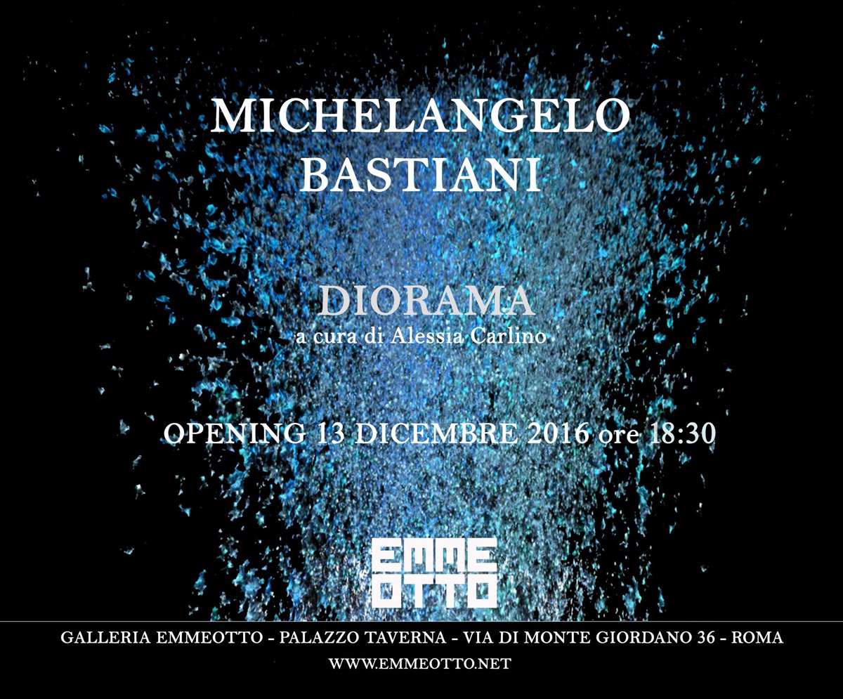 #Opening Michelagelo Bastiani | DIORAMA a cura di Alessia Carlino 
<a href="/EmmeottoArte/">Emmeotto Arte</a> 13.12.2016 h 18.30 #emmeottolivinggallery #contemporaryart