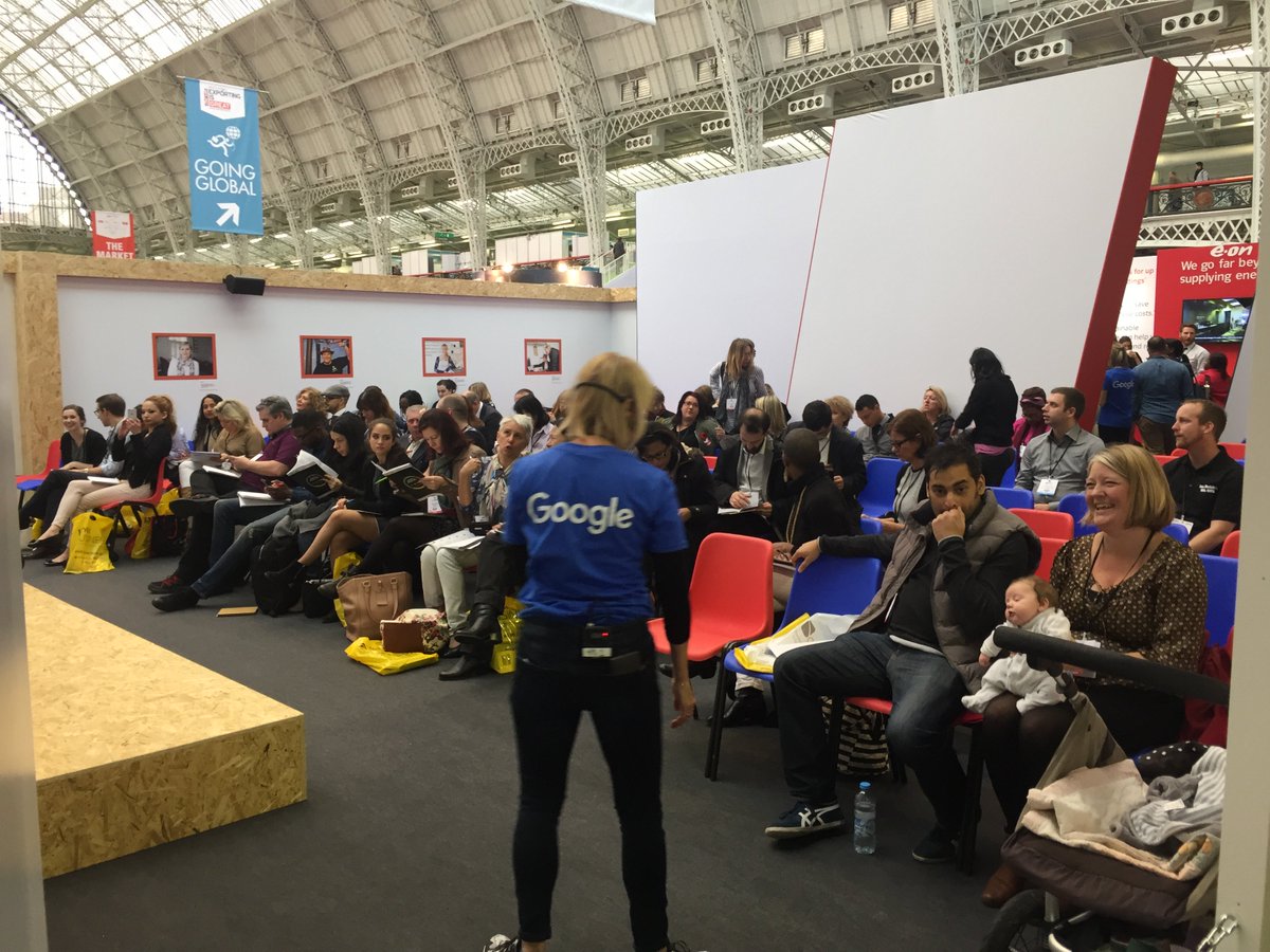 LouisaGwillim's tweet photo. 3 wk old baby in #DigitalGarage session this morning @TheBusinessShow! Never too early to start a digital marketing career #digibaby https://t.co/6R9fmch56N