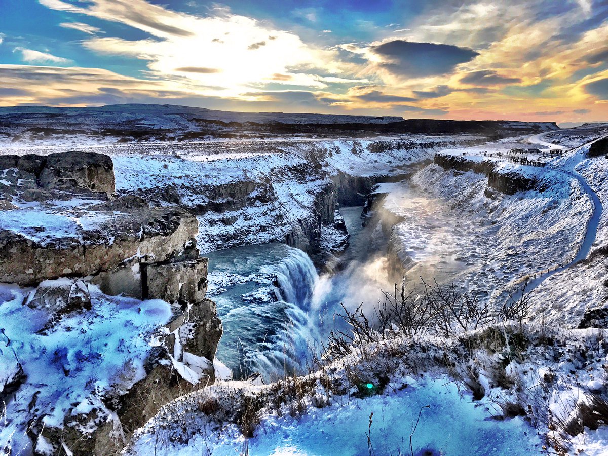GabrielBorowiak's tweet image. Just beautiful #GullfossWaterfall #waterfall #Iceland #snow #cold #sunset #cloud #landscape #landscapephotography #earth #travel 💧❄️