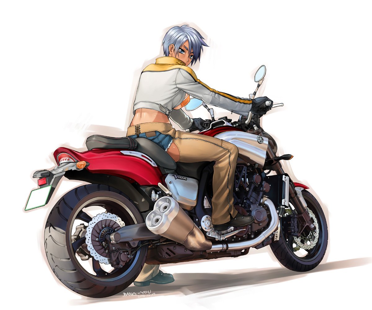 Bang You ばんゆう Pixivにもアップしましたー Vmax Bang You Pixiv T Co Muptyeblzc 次はスクーターとかシングルとかのシンプルなバイクが描きたい Srxの資料写真何処に行ったかな