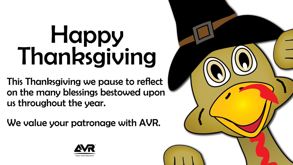 avrphoenix's tweet photo. Happy Thanksgiving from our AVR family to yours. https://t.co/0KMa6oZuJH