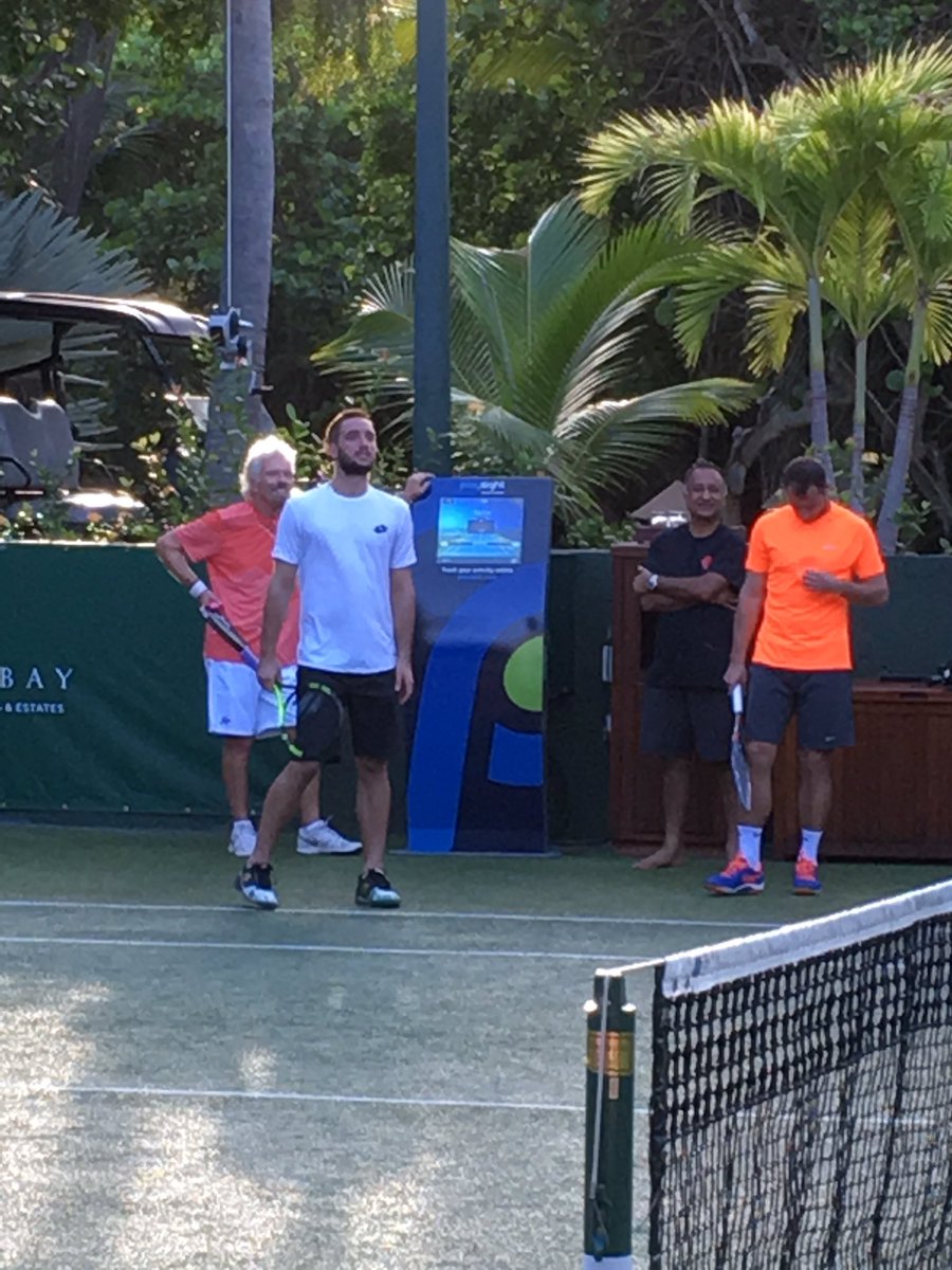 playsightAus's tweet photo. RT @ "@richardbranson using @PlaySight to check a call @NeckerCup - the call was good using instant playback https://t.co/hUQDpn2XJZ"