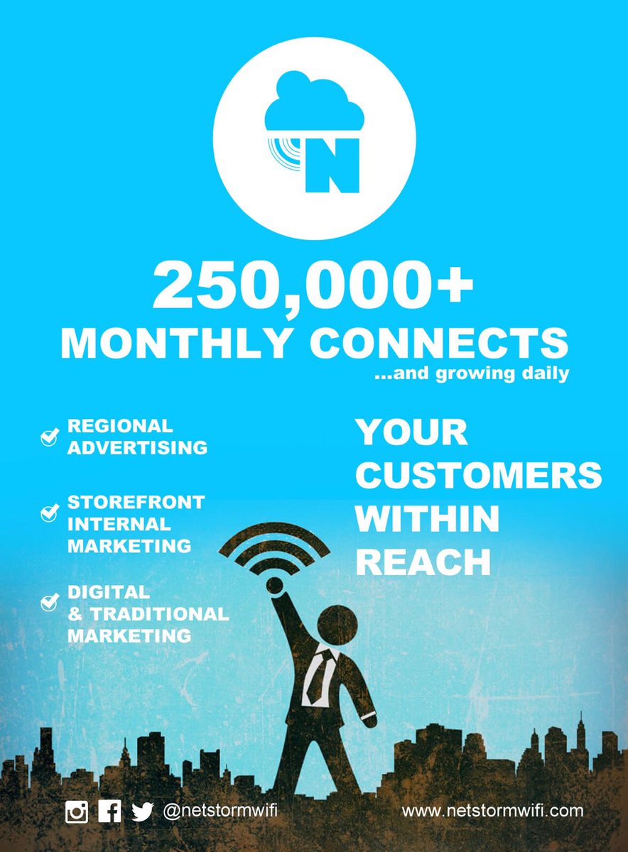 netstormwifi's tweet photo. Love the progress we've been making. Getting people online and adding value to our customers. #netstormwifi https://t.co/AOPFu46Dfx