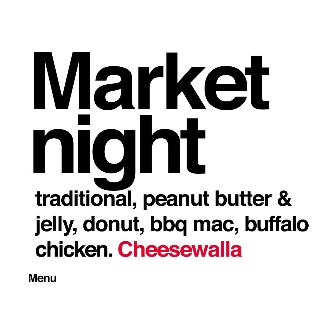 cheesewalla's tweet photo. We have a grilled cheese with your name on it - see you tonight! 

#cheesewalla https://t.co/X0CvepU8nD