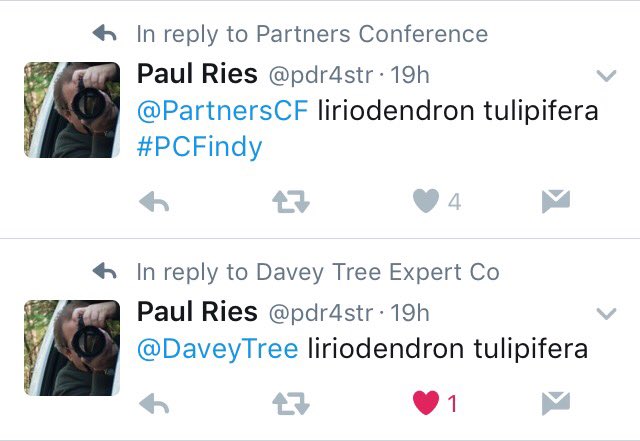 DaveyTree's tweet image. @pdr4str Sometimes it pays to be first. Congrats on submitting the fastest reply yesterday in the #PCFindy @twitter #Treevia Enjoy the prize