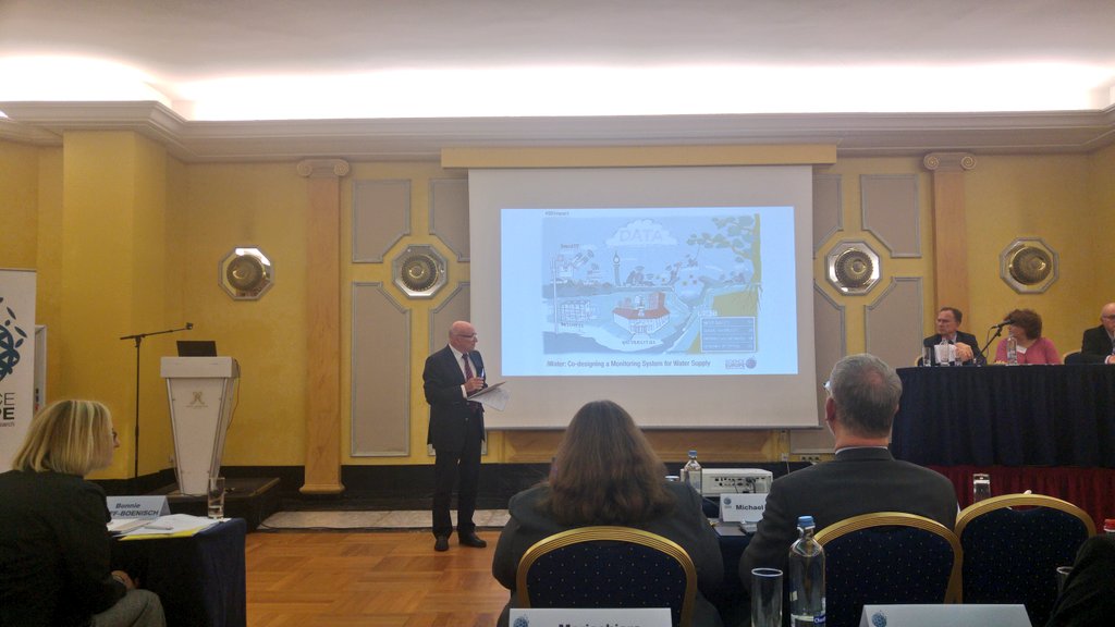 ScienceEurope's tweet photo. Wolfgang Ertmer @dfg_public reinforces importance of peer review as part of the evaluation of fundamental research at #SEimpact https://t.co/QQND33E0so