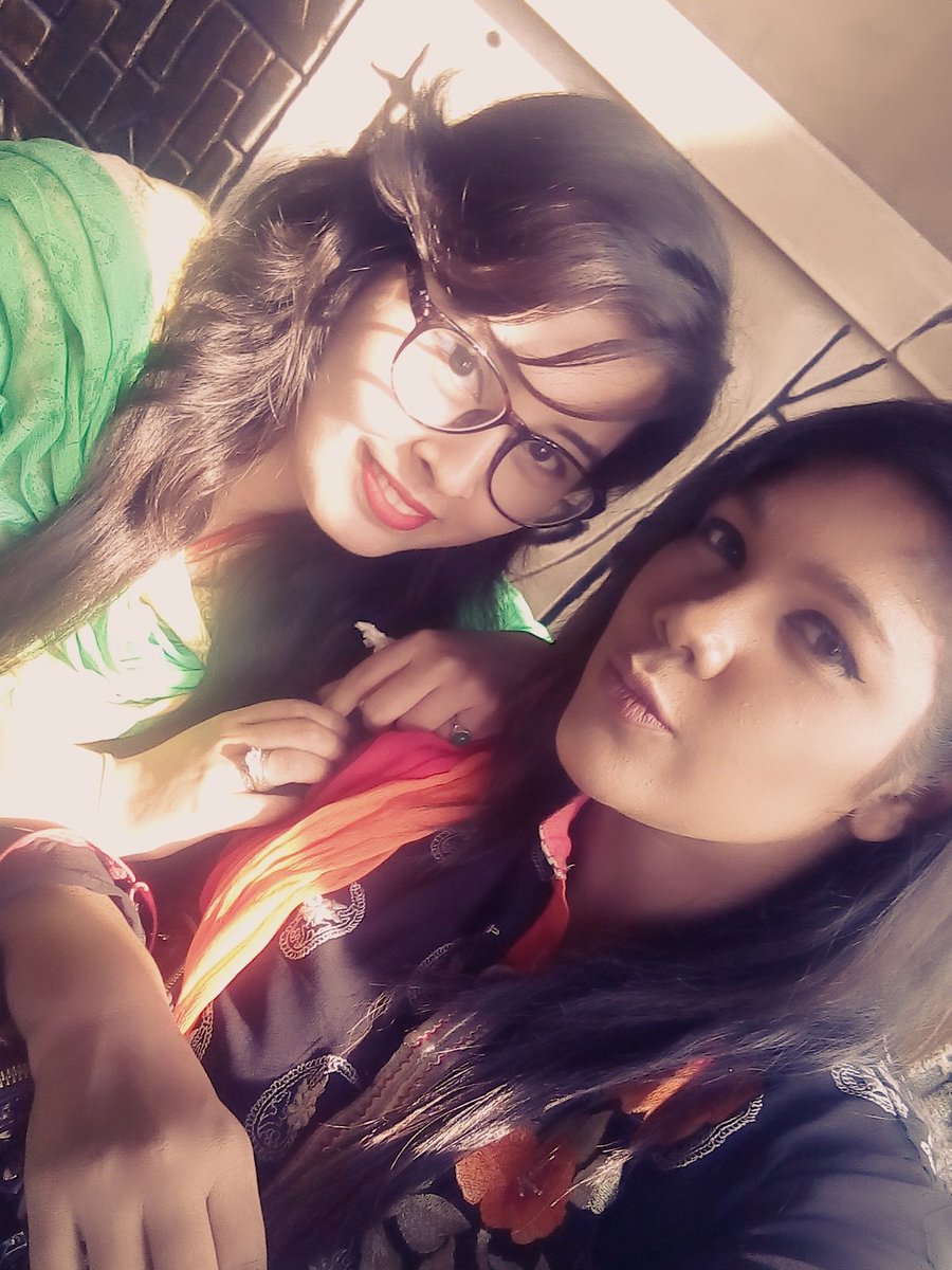 sarangchowdhury's tweet image. Selfi with friend