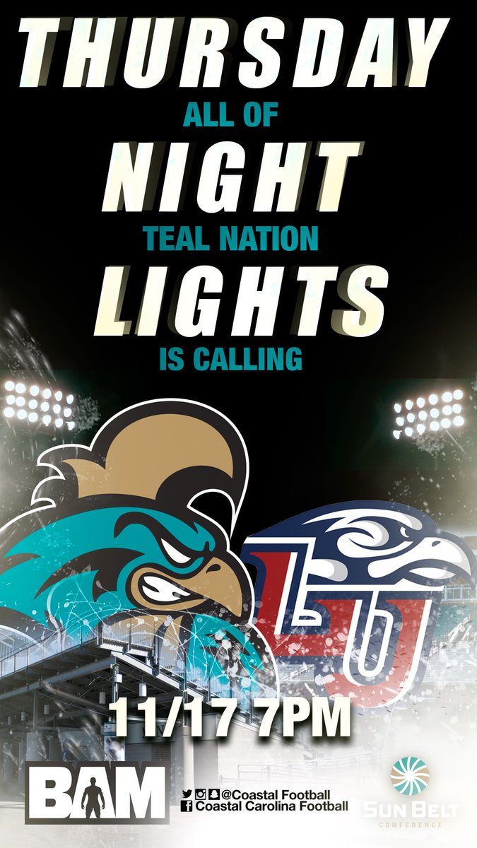 coachtdumont's tweet photo. Thursday Night Lights ✅ National TV✅Surf Turf✅ #CoastalRising https://t.co/NNed9qMaB8