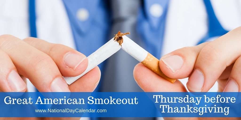 #GreatAmericanSmokeout Today is the day sponsored by the American Cancer Society So Stop Smoking Already! ow.ly/OfrV306esCF