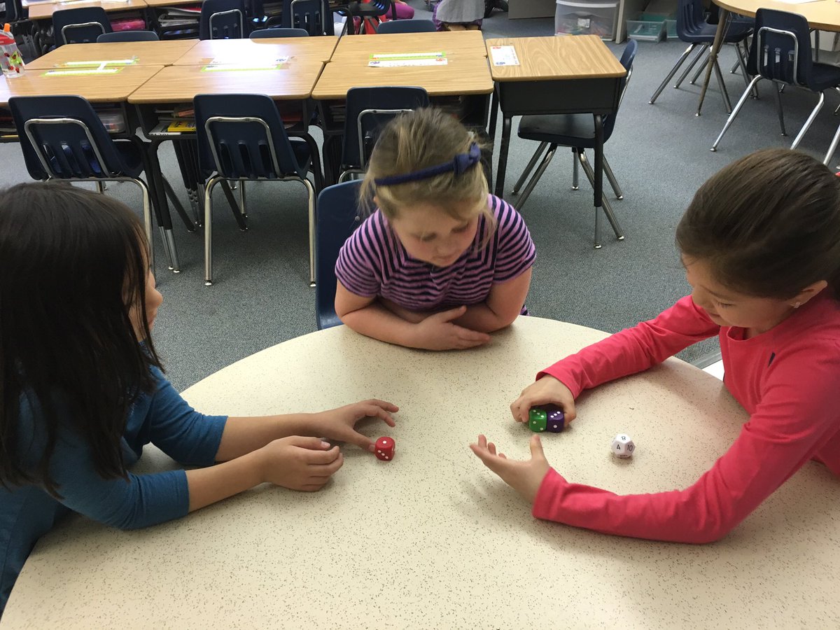 2nd graders learning several different versions of Math Dice! @Glebe2nd @APSGifted <a href="/GlebeAPS/">Glebe Elementary APS</a> <a href="/APSMath/">APS Math Office</a>