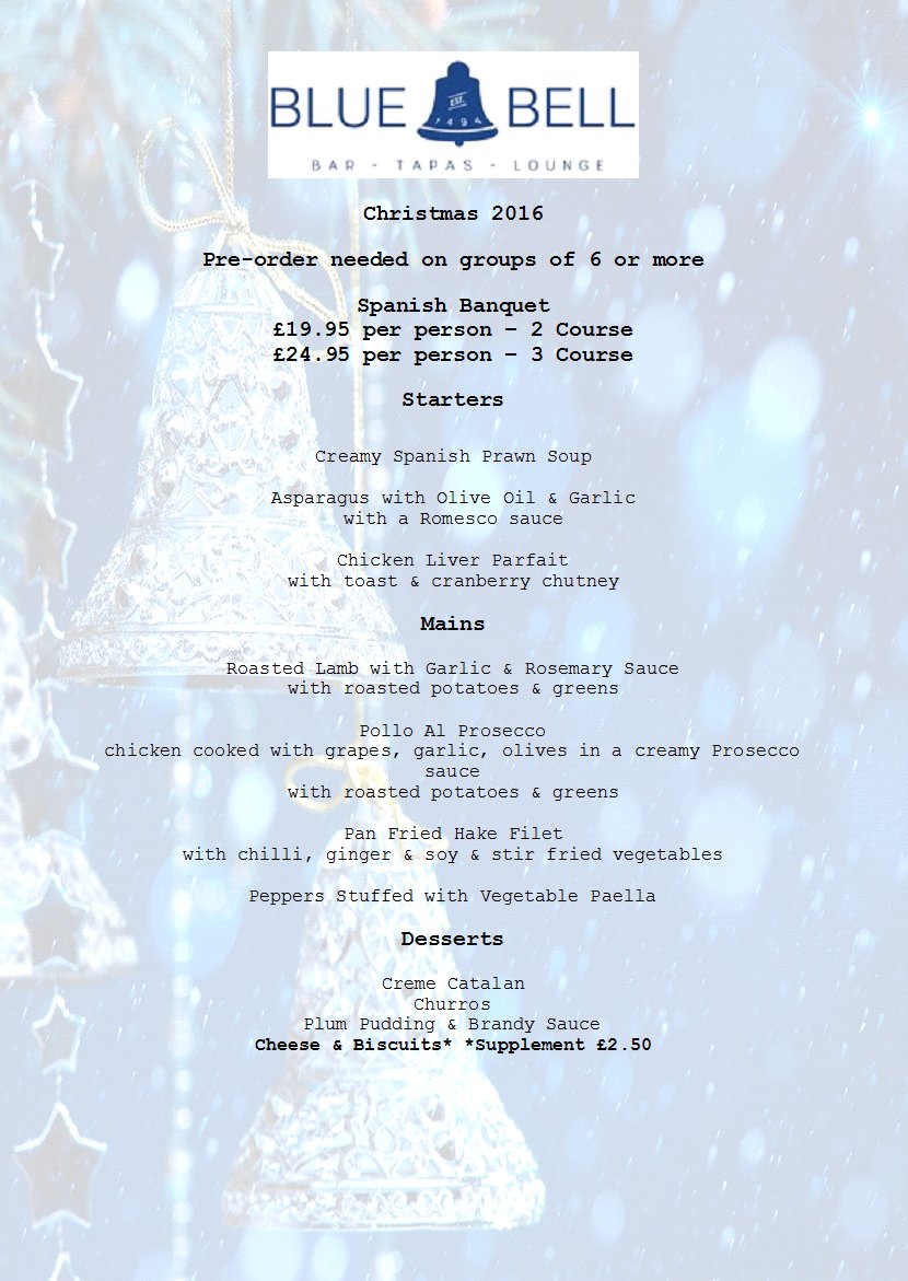 TheBlueBell1494's tweet photo. 'Tis the season to be jolly :) Book your table today with us #chestertweets @TasteCheshire https://t.co/IzXqckZSTx