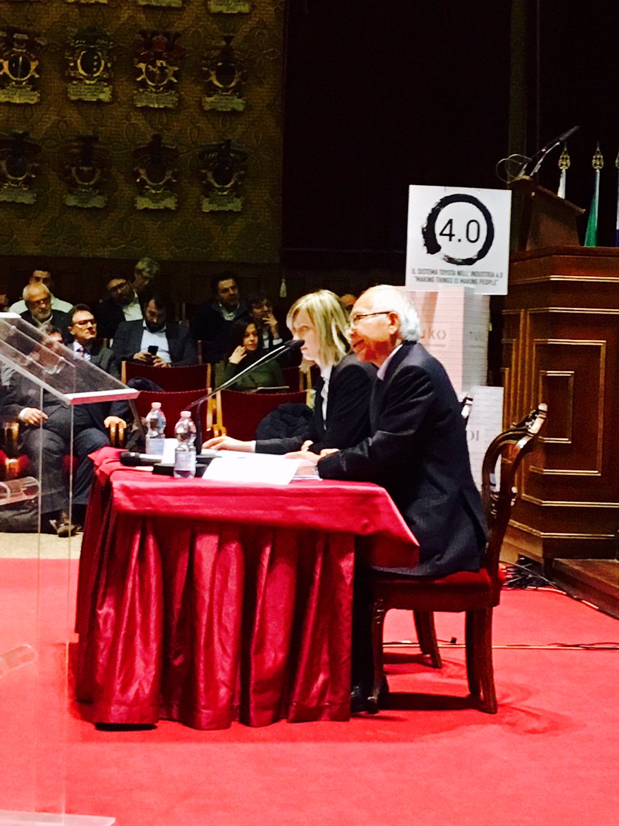 filosorcinelli's tweet photo. Lectio del #sensei Satoshi Kuroiwa - Il sistema #Toyota nell'Industria 4.0 #leanphilosophy #MUSTerFdR @UniPadova https://t.co/hdQCzJ9Y1G