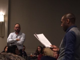 ARAreading's tweet photo. Writing and sharing with Jeff Anderson at ARA's Lit Con... #aracon2016 #writeguy https://t.co/0kq4lrF4QU