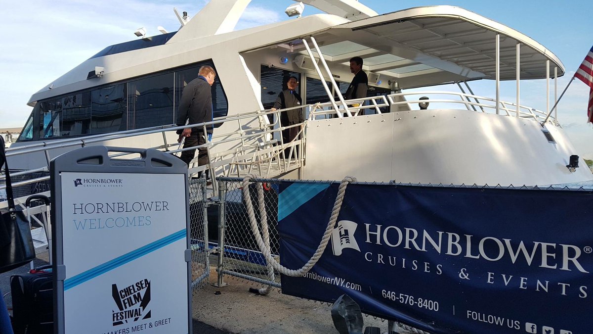chelseafilm's tweet photo. Throwback Thursday! On board the @HornblowerNY Spirit Yacht. #CFFNY2016 #tbt https://t.co/RvtLRSUVfl