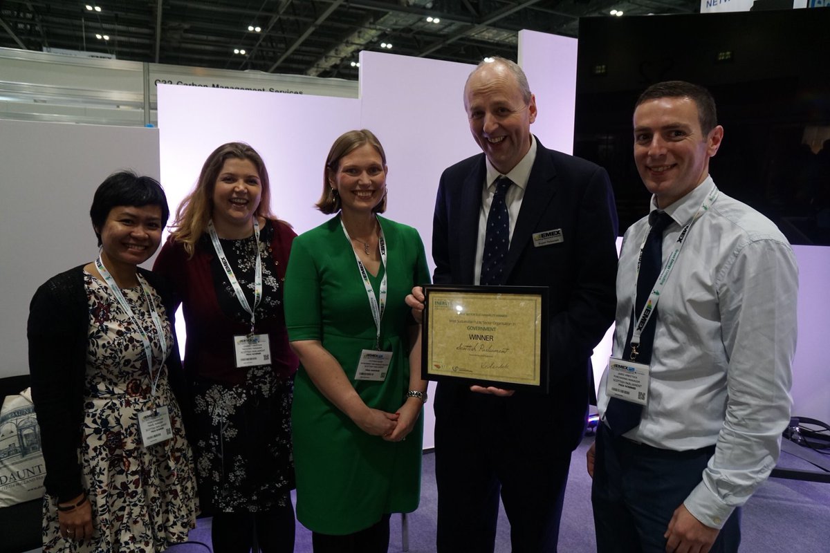 We won! <a href="/EMEXLONDON/">Net Zero, Energy, Environment & Sustainability</a> <a href="/ScotParl/">Scottish Parliament</a>