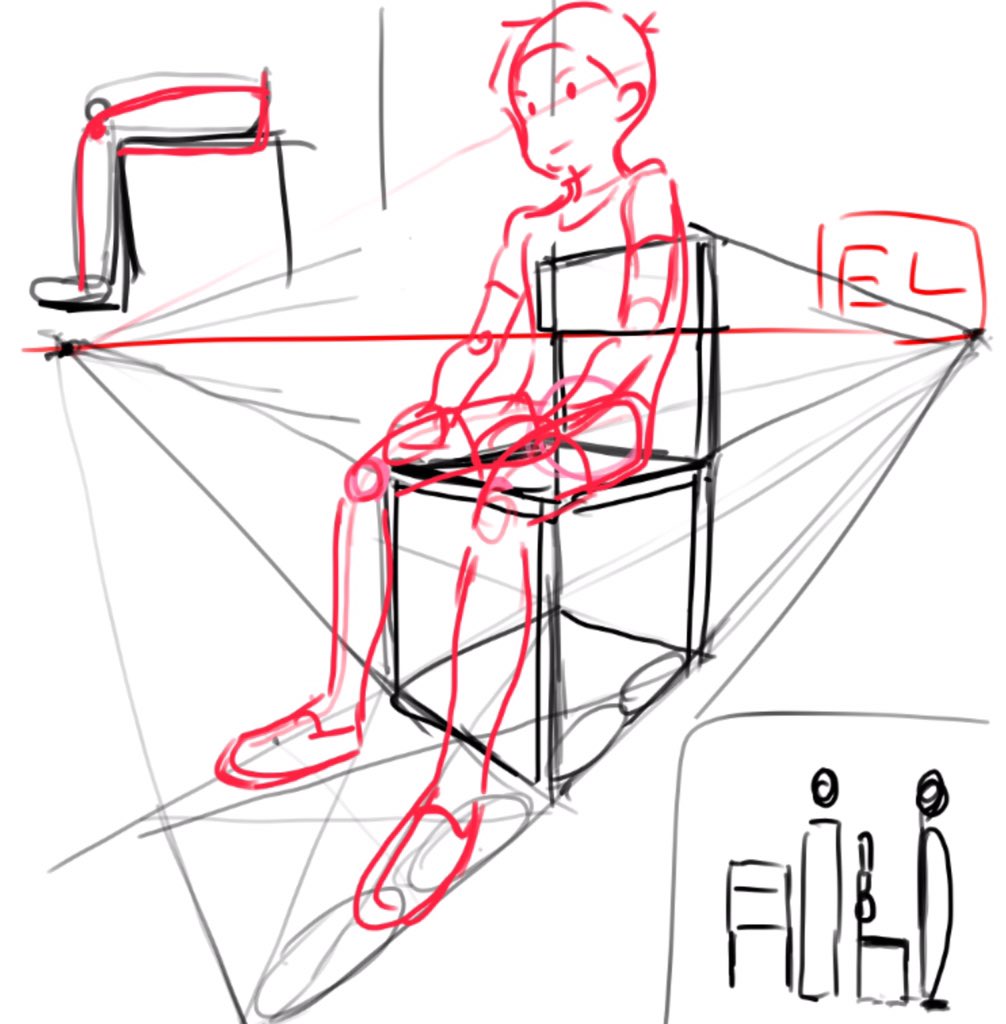椅子に座る人 描き方 Amrowebdesigners Com
