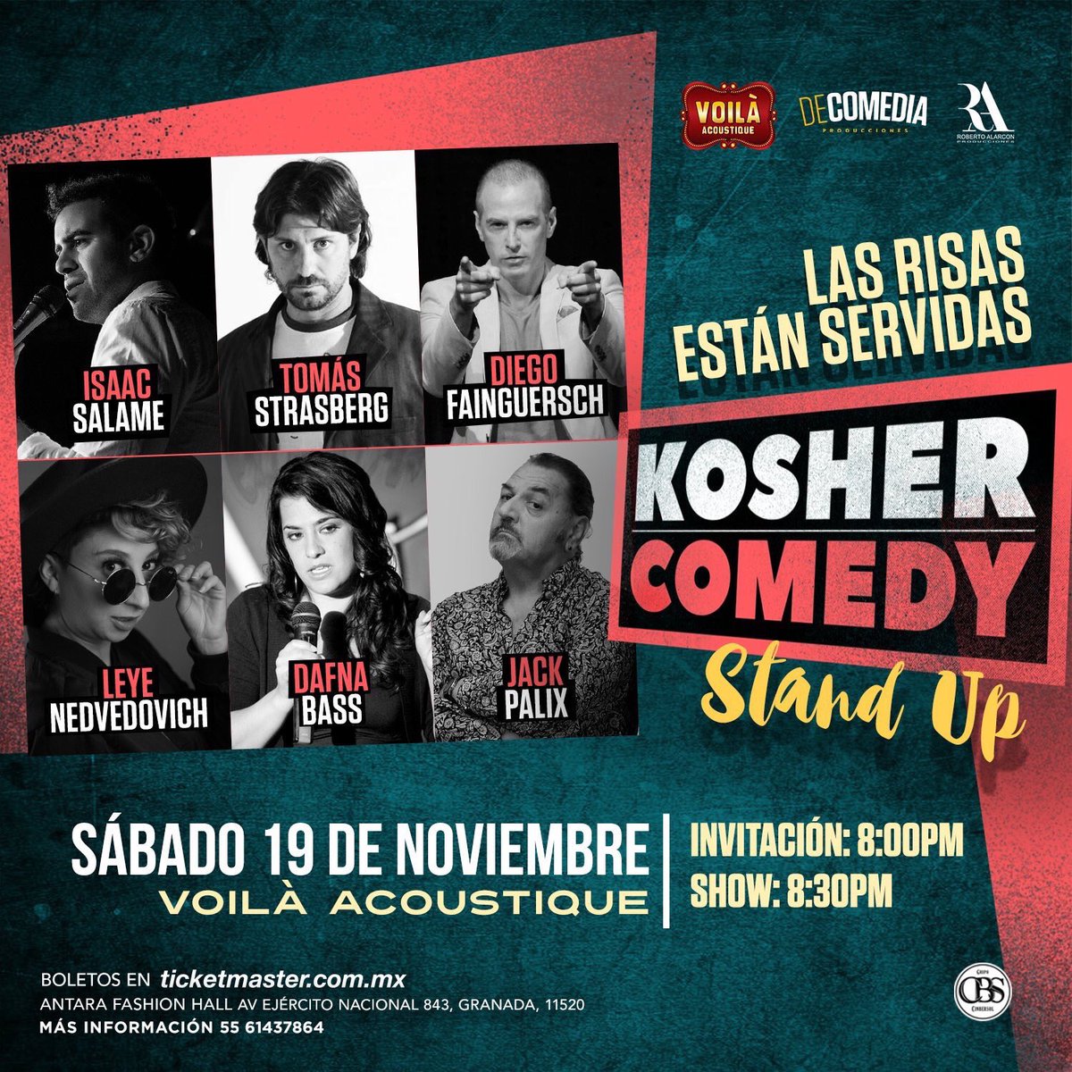 yosoyleye's tweet photo. HOY 2x1 en @Ticketmaster_Me, ¡¡¡aproveche!!! #KosherComedy 
#StandUpComedy 
Hágase de su #BuenFin 👊🏻😂 https://t.co/gaFrT0cBtq