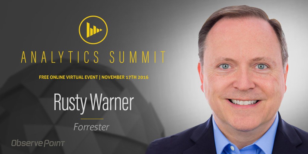 Professionals are frustrated that they are unable to be more proactive when using #data to drive decisions. <a href="/RustyWarner/">Rusty Warner</a> #AnalyticsSummit