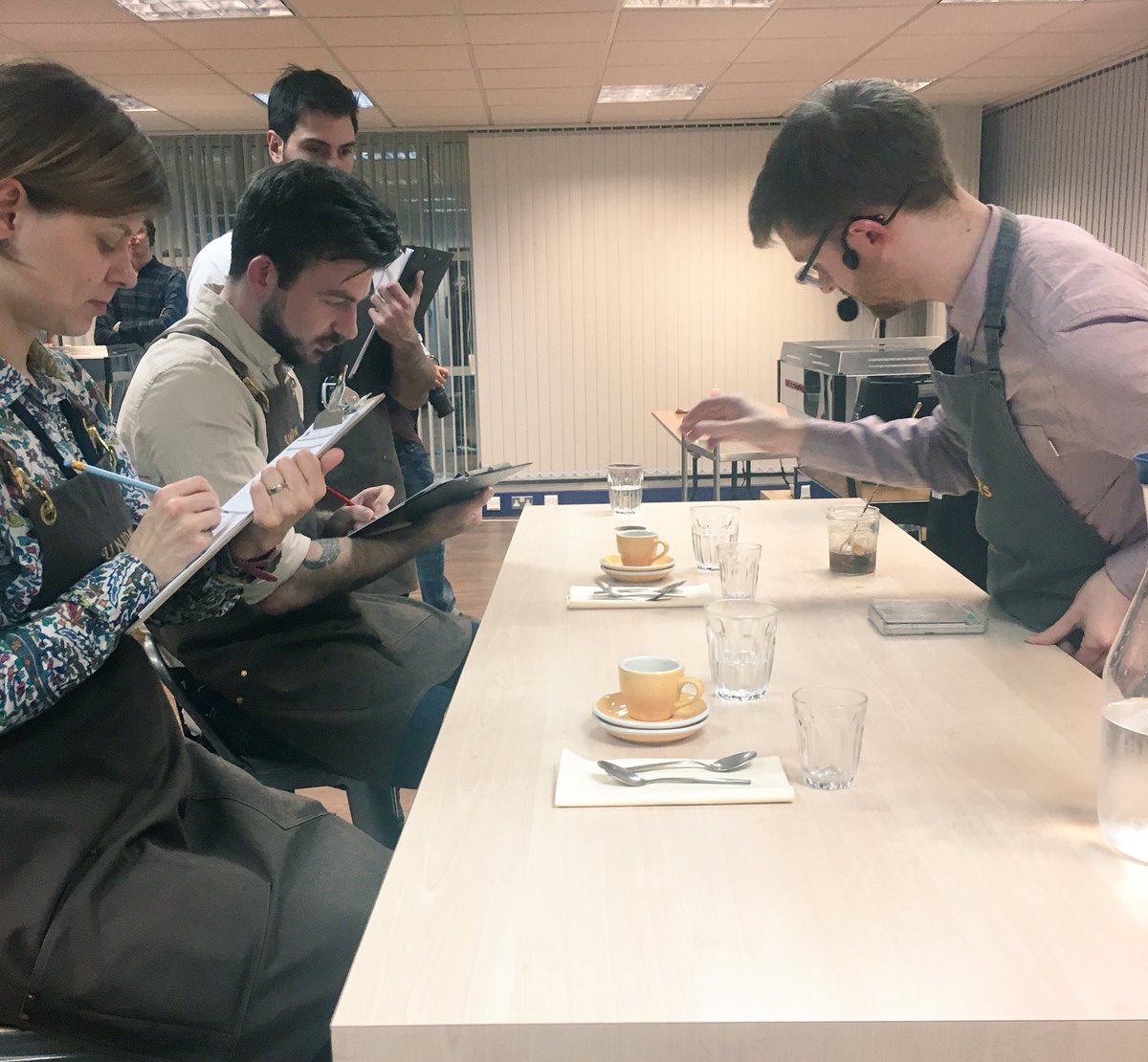 Chris from <a href="/MettricksSoton/">Mettricks ☕💛</a> serving up his signature drink. #Goodluck