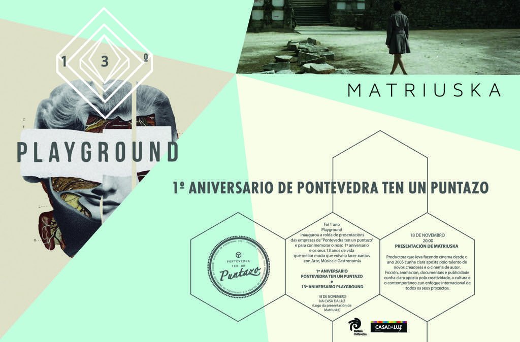 Queres coñecer a <a href="/matriuskafilms/">matriuska</a>? 18-N, ás 20 horas na Casa da Luz. #PontevedratenunPuntazo cumpre un ano. goo.gl/s2XJS1 ponte