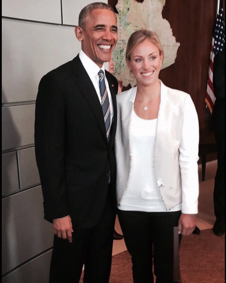 AngeliqueKerber's tweet photo. A dream come true!! What an honour to meet President Obama for lunch today. https://t.co/0AU6HUeuqV