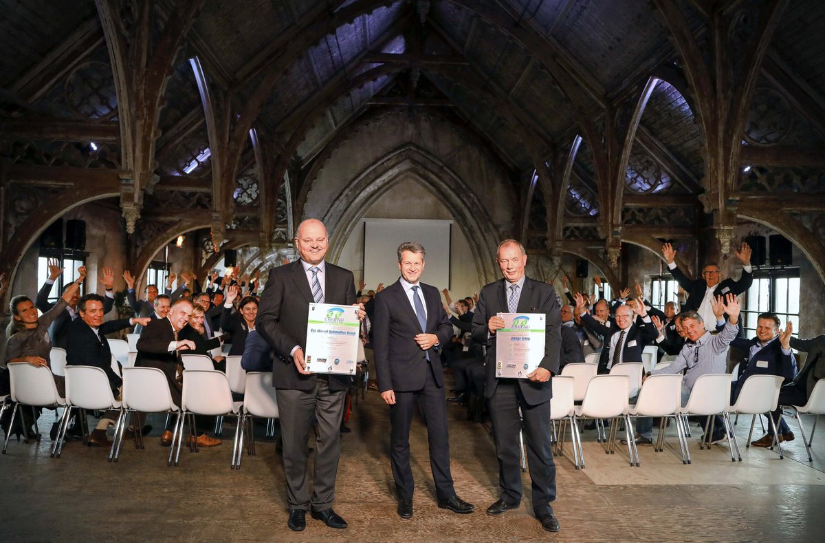 #Amega Groep is als eerste gecertificeerd voor #Erkend #Duurzaam Plus. Lees meer op onze website amegafleet.nl/news/item/cert…