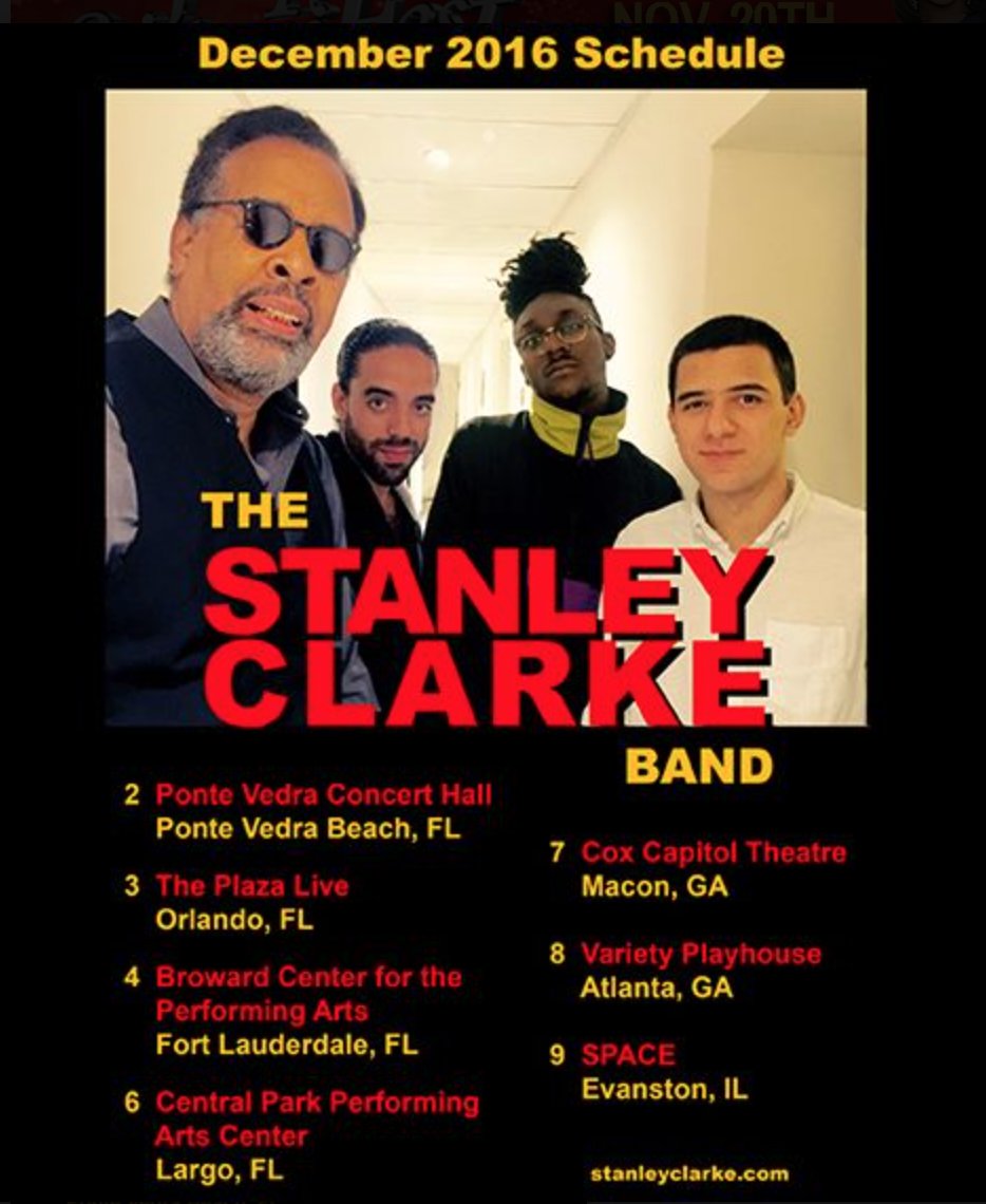 camonpiano's tweet photo. December dates w/ @MrStanleyClarke Band, see you on the road https://t.co/Be7GicwFDO