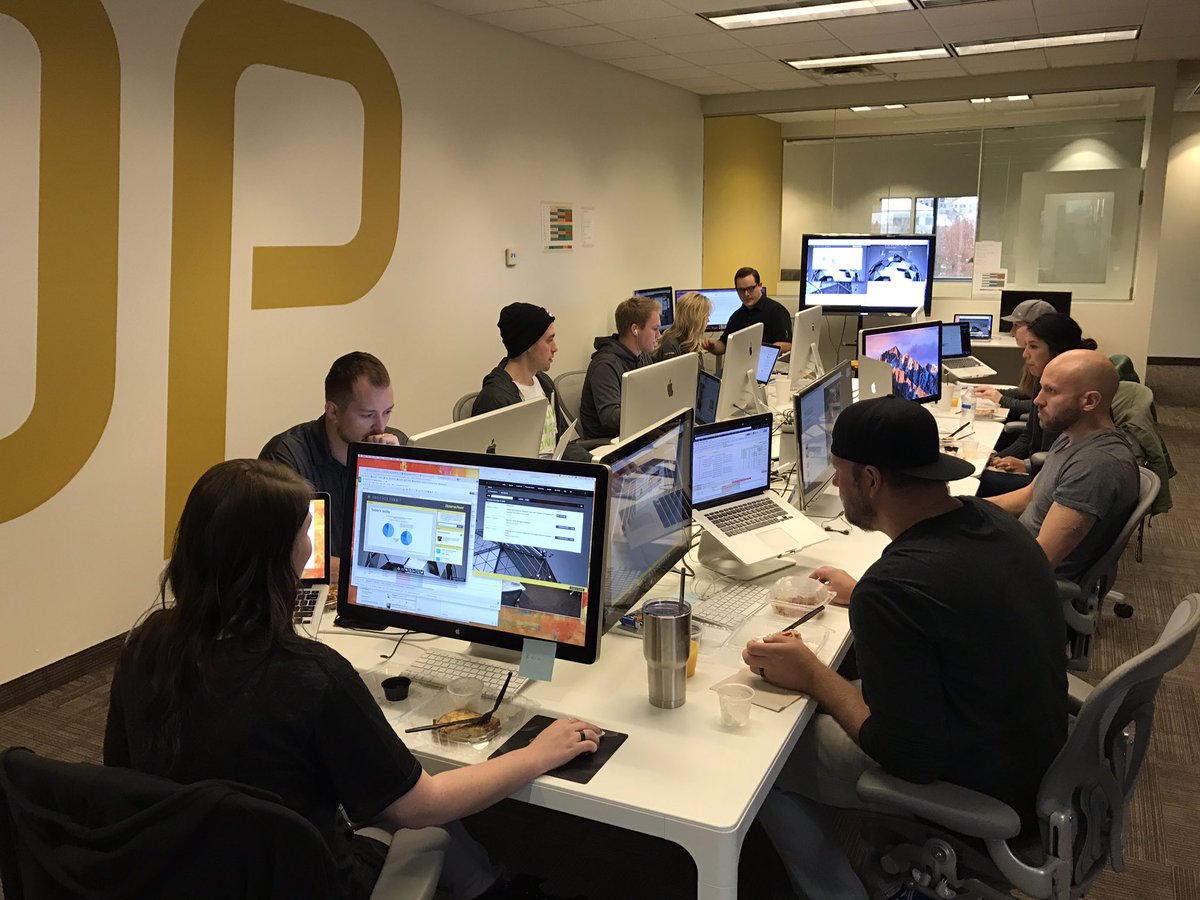 The ObservePoint team working hard on the #analyticssummit <a href="/ObservePoint/">ObservePoint</a> HQ