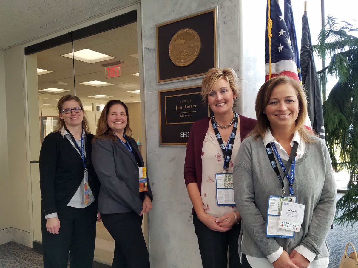 MichelleCohens's tweet photo. Capitol Hill visit, next meeting with Sen. Tester! Thank you for meeting with us @SenatorTester #SHRMVLS #ignite https://t.co/9z6iHEoXRV
