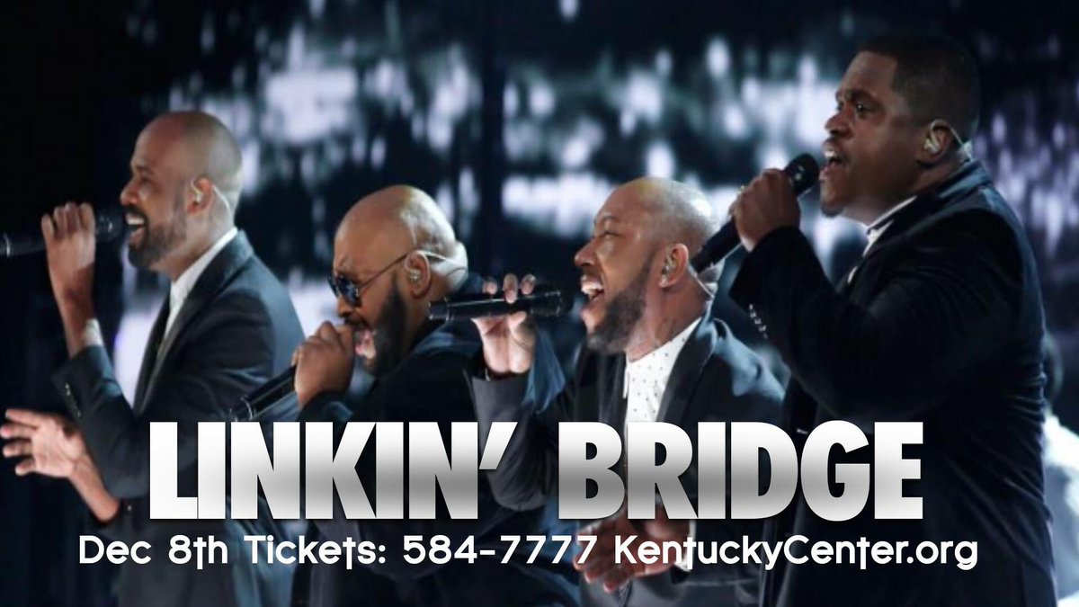 LinkinBridge's tweet photo. We will be at the Kentucky Center for the Arts Dec. 8th. https://t.co/yNBKYUJK75 for tickets https://t.co/KmhkuhBwIi