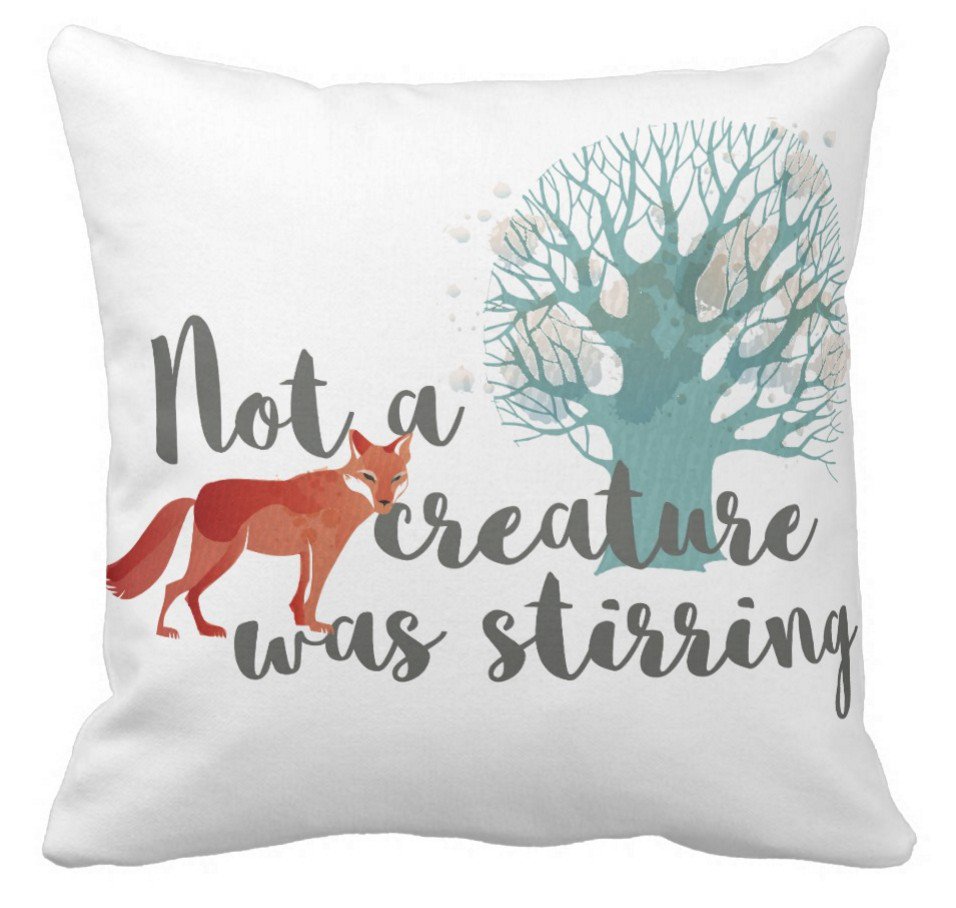 RunJoStyle's tweet image. Beautiful #fox print pillow - ow.ly/h3ic306f8Gi #christmas #gift
