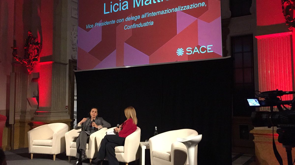 SACEgroup's tweet photo. Mattioli,@Confindustria: il #MadeinItaly si autopromuove ma dobbiamo fare squadra per andare all'estero, specialmente le #PMI #ExportCalling https://t.co/us702d0Rt7