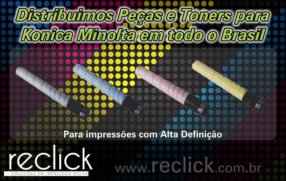 ReclickSolucoes's tweet photo. Distribuímos peças e toners para impressoras Konica Minolta em todo o Brasil, oferecemos qualidade e garantia em nossos produtos. https://t.co/mQrRyESbRM