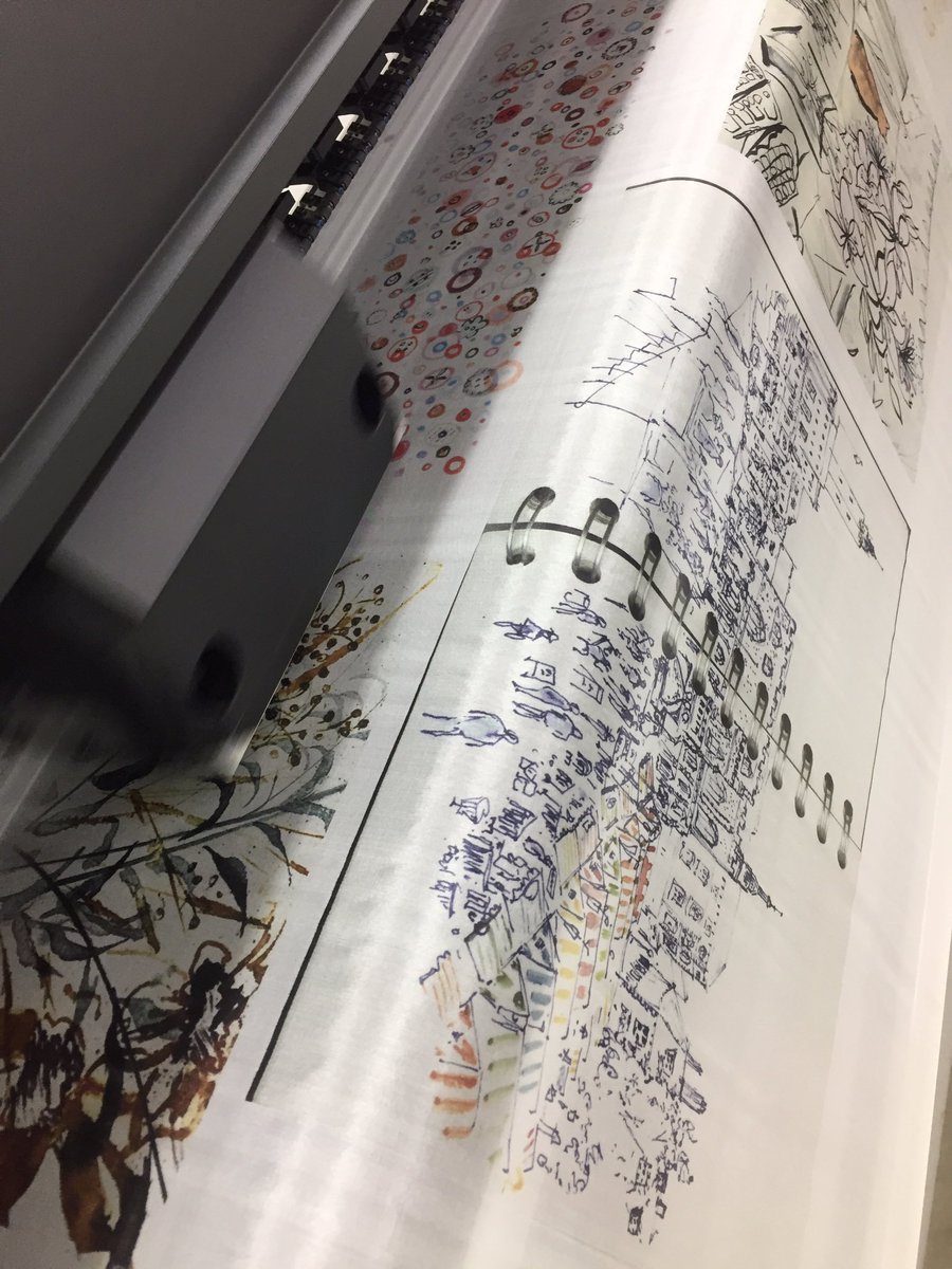 RASmartInAction's tweet photo. Light weight Silk Habotai print on #Mimaki #TX300P @RASmartOfficial @HybridServices https://t.co/nrX4D0ZLIm