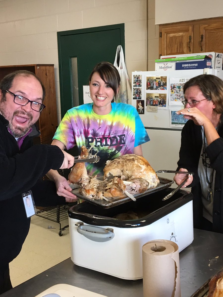 MrPascarella's tweet photo. Getting our Turkey feast ready. Some things are going more smoothly than others!! #GVEPride #MtMorrisAcademy #TurkeyDebacle https://t.co/S49Q8e65HS