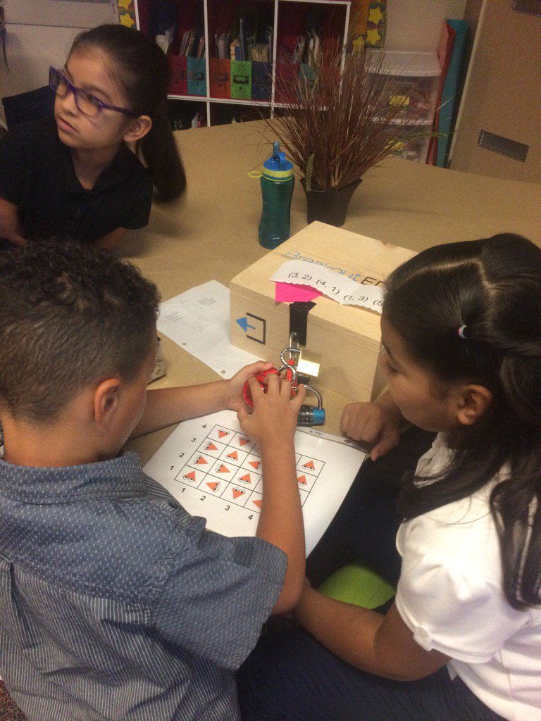 2nd Grade using their math skills &amp; practicing their lessons in perseverance to Break Out! <a href="/jostendo/">Jessi Ostendorf</a> #lpsoars