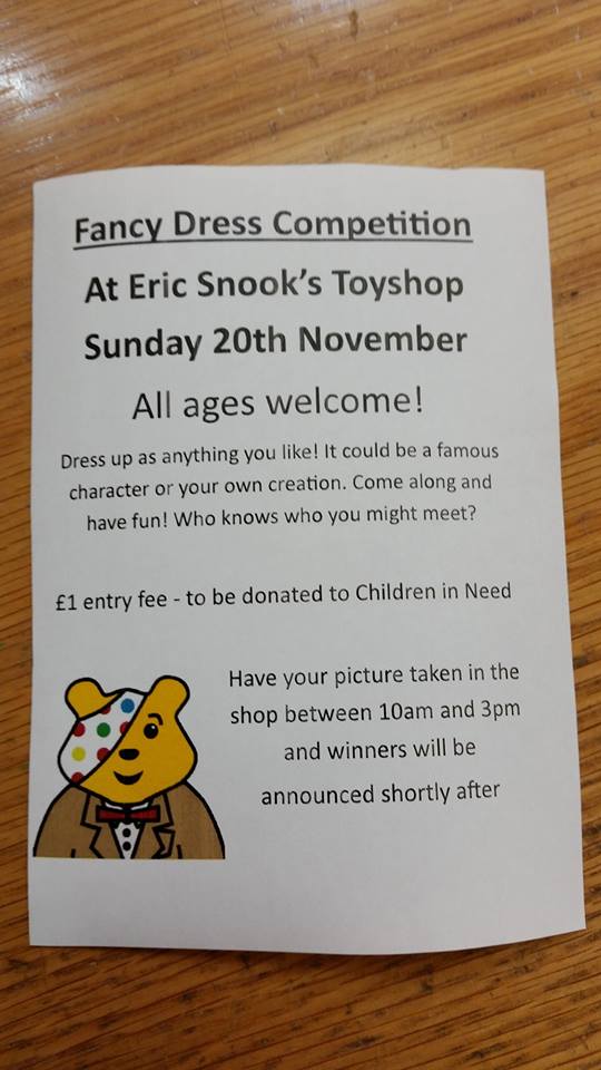 This Sunday! Our costume competition in aid of@BBCCiN! First prize kindly donated by Jellycat. Everyone wins a prize! @bathmums @BathChron