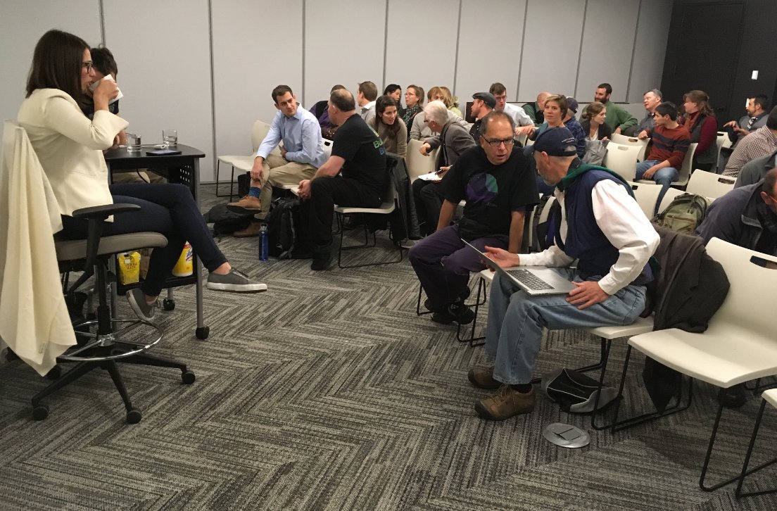 Great start to the <a href="/foundrygroup/">Foundry Group</a> session at basecamp <a href="/galvanize/">Galvanize</a> with <a href="/fletchrichman/">Fletcher Richman</a> #NewCoBoulder #livetweet