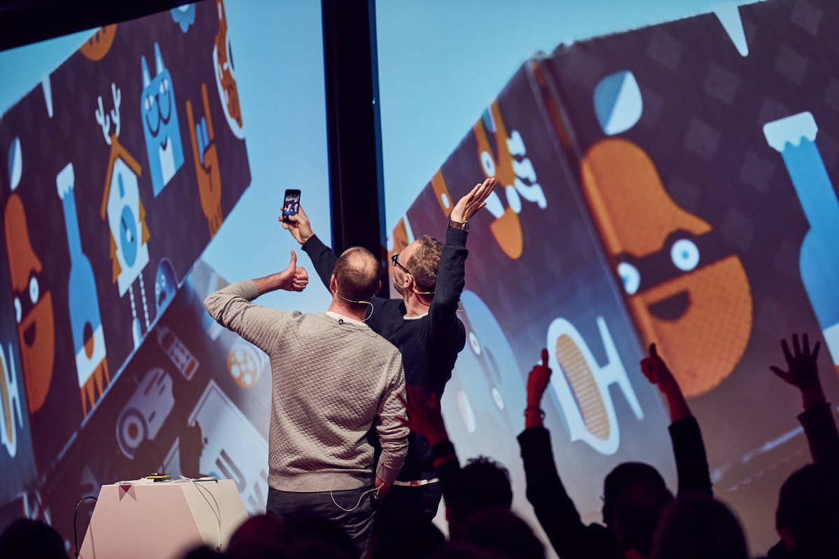 Last Tuesday we gave a short talk at Adobe Creative Meetup. And we finished with a selfie
