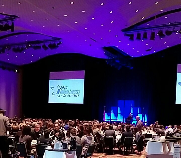 PortsofIndiana's tweet photo. Time for luncheon keynote featuring @StuPolitics #INLogisticsSummit https://t.co/Zjcfp0t6Ln