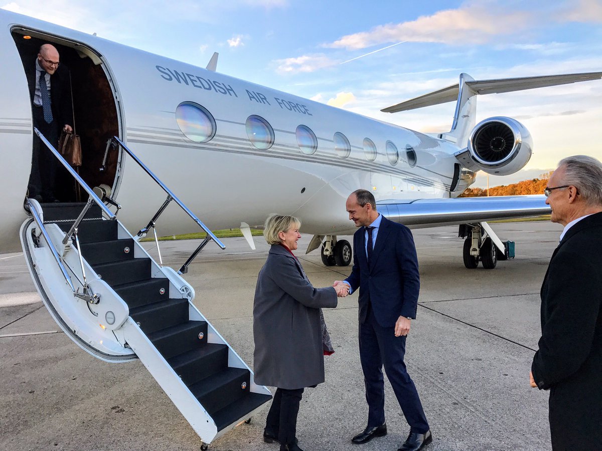 hartogholm's tweet photo. Welcoming Foreign Minister @margotwallstrom in Zürich on the eve of her official visit to  #Liechtenstein @MFA_LI @SweMFA https://t.co/3ReHDaYJUm