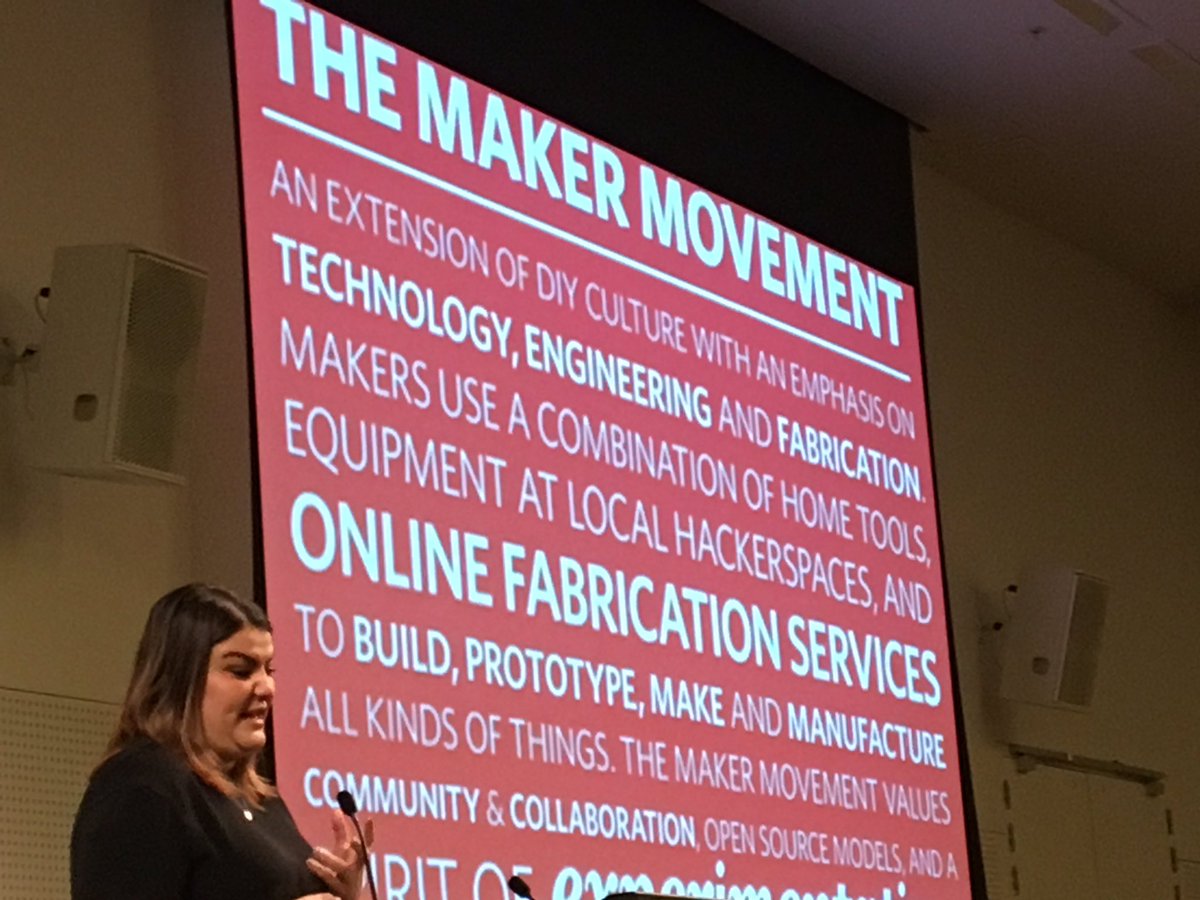 FoodSkillsAust's tweet photo. Piggyback on #STEAM learning by doing to boost creativity #themakermovement #HEV2016 @ZeinaChalich https://t.co/OlYQ3dy7WW