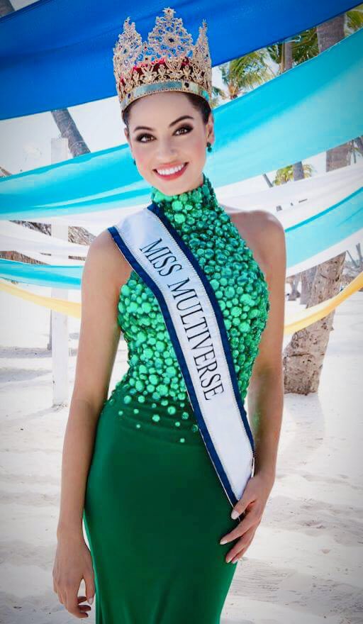MissMultiverse's tweet image. Isn't she lovely. Miss Multiverse 2016 Siria Bojorquez. (Miss Multiverse America)

Sponsored by @HRHPuntaCana Crown designer Ramona Haar