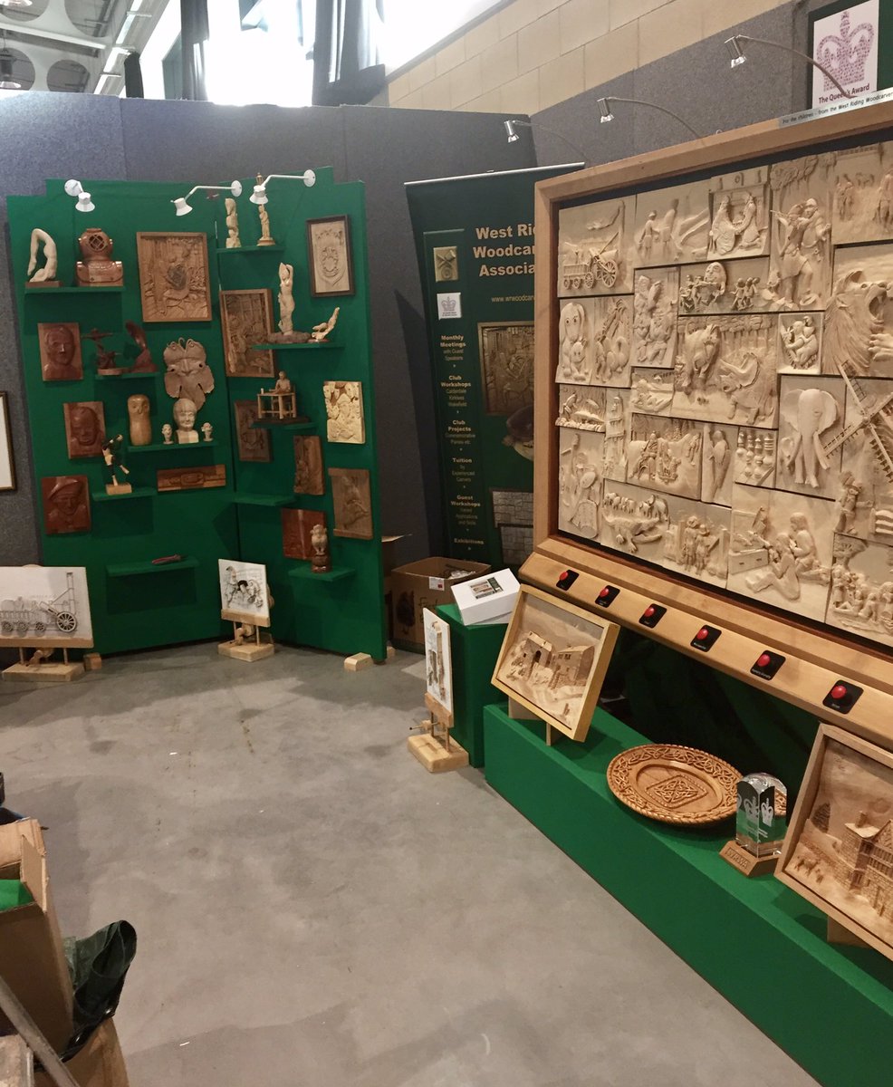 wrwassociation's tweet image. Setting up at the North of England woodworking & machinery show