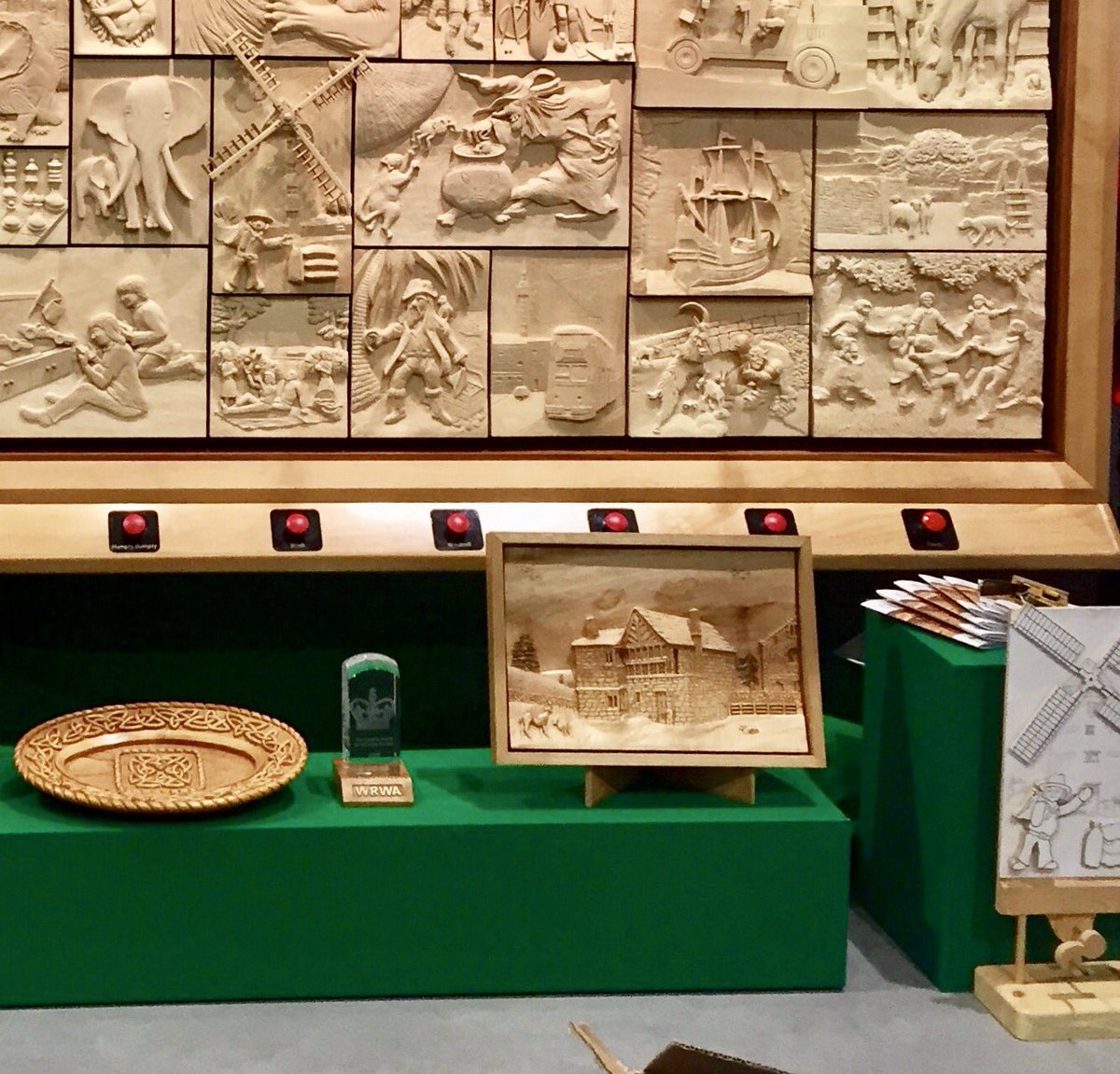 wrwassociation's tweet image. Setting up at the North of England woodworking & machinery show