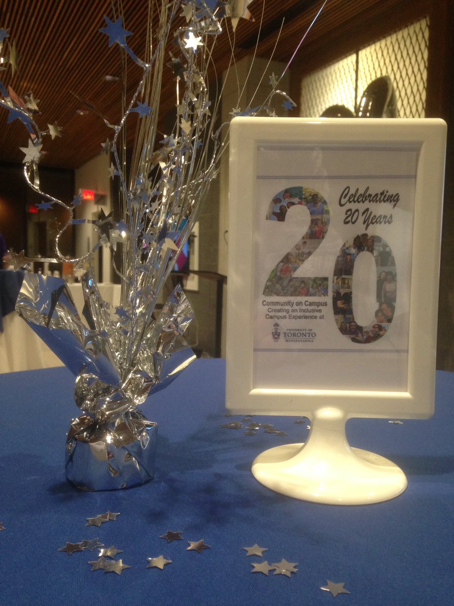 Almost time for the Community on Campus 20th Anniversary Celebration. #inclusivecampus @UofTMississauga